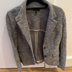 Rag & Bone Navy and White Textured Blazer